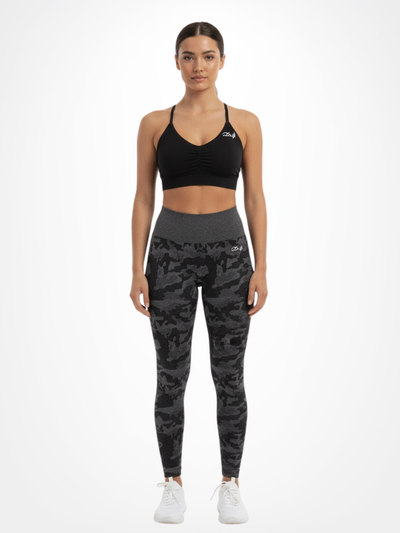 Zwarte Camo Legging