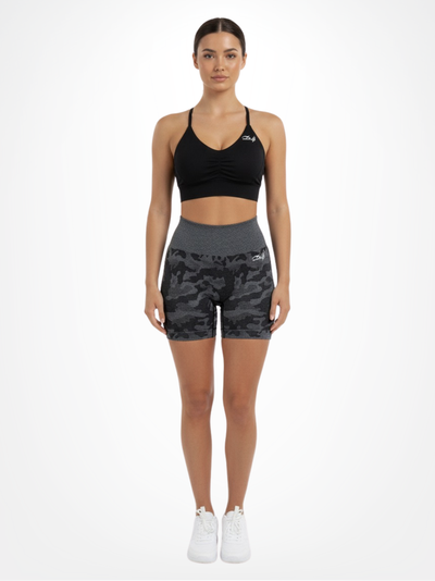 Zwarte Camo Short