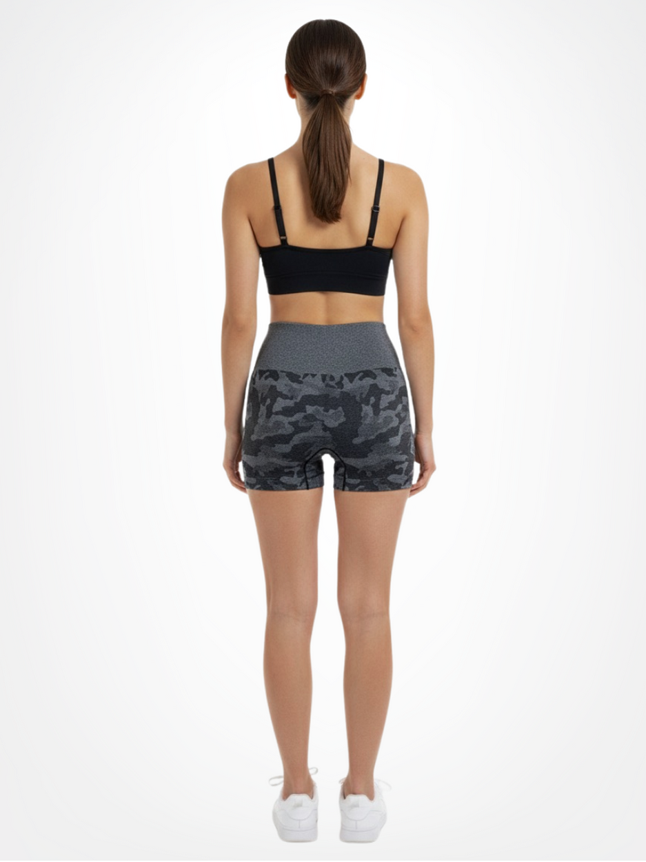 Zwarte Camo Short