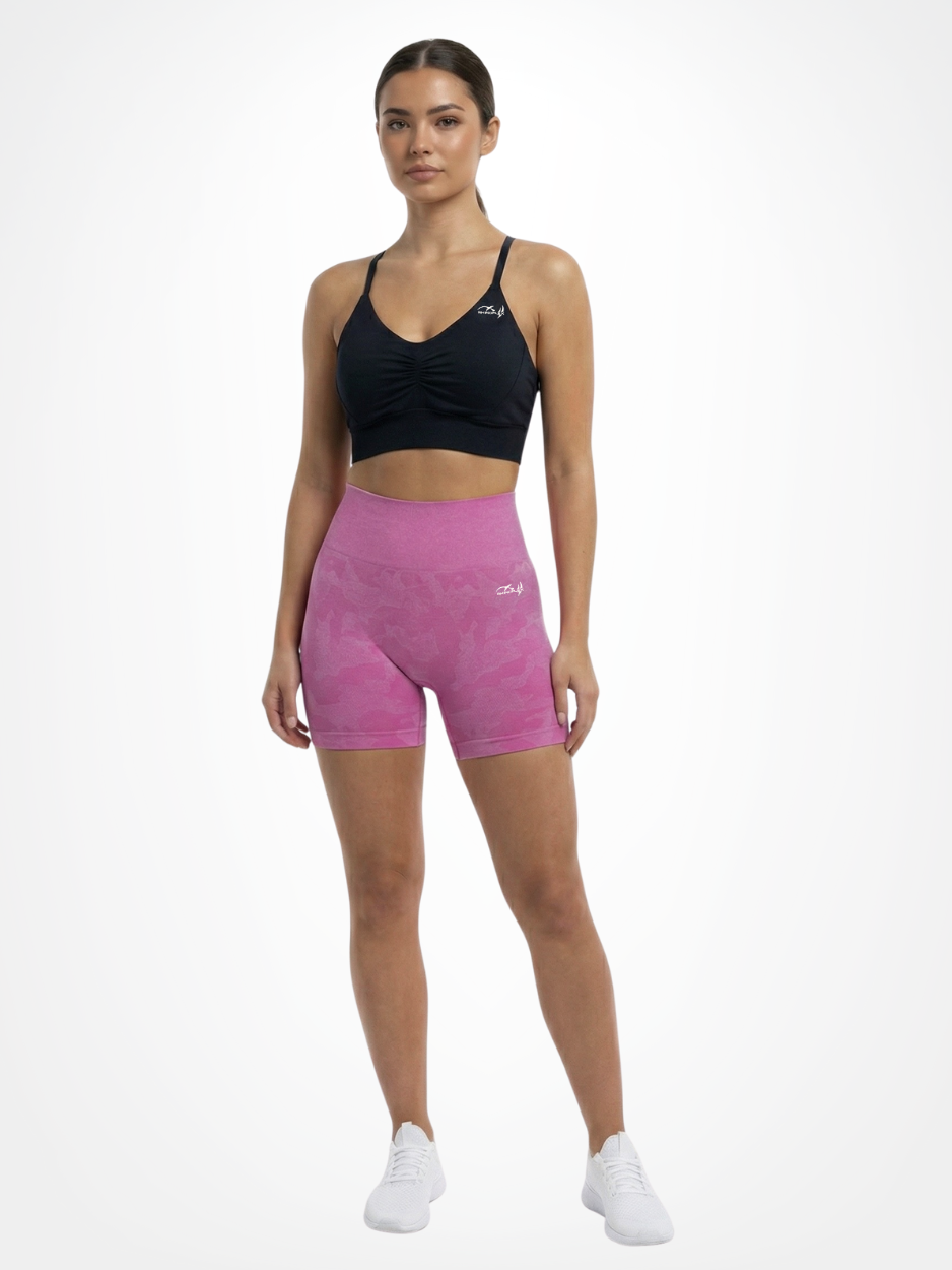 Roze Camo Short