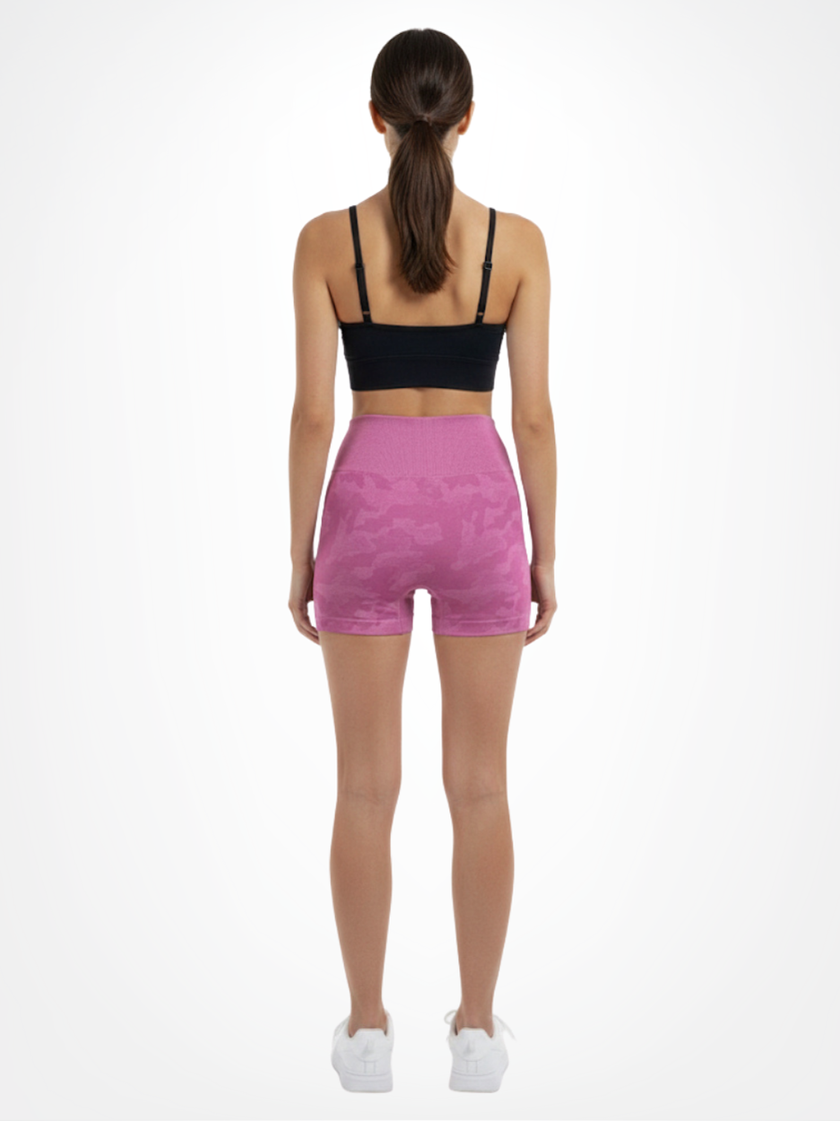 Roze Camo Short