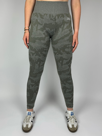 Kaki Groen Camouflage Legging
